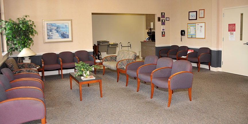 Coosa Valley Center Cancer Patient Waiting Area